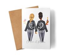 Kiddle-Design Carte Meilleure Amie Cadeau personnalisé Sœur Mère Amitié BFF Best Friends Carte d'anniversaire