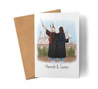 Kiddle-Design Carte Meilleure Amie Sorcière Magicien Personnalisé Meilleur Cadeau Amie BFF Carte Anniversaire