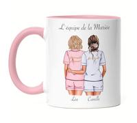 Kiddle-Design demoiselle d'honneur Tasse Rose personnalisée Nom de la mariée & demoiselle d'honneur | Question & Cadeau de remerciement pour les amies demoiselles d'honneur & fête de la mariée