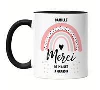 Kiddle-Design Educateur Tasse Noire Merci Educateur Cadeau Merci Cadeau d'adieu Kita Jardin d'enfants Adieu Garde d'enfants