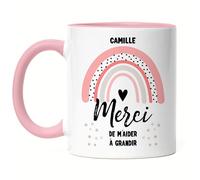 Kiddle-Design Educateur Tasse Rose Merci Educateur Cadeau Merci Cadeau d'adieu Kita Jardin d'enfants Adieu Garde d'enfants