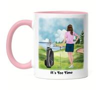 Kiddle-Design Golfeuse Tasse Rose personnalisée Cadeau de golf pour golfeur Entraîneur de golf Idée cadeau Anniversaire golfeuse Femme Golf Gadget