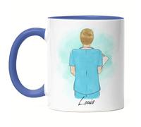 Kiddle-Design Infirmier Mug Bleue Personnalisé Médecin Médecin Infirmier Héros Collègue Amis AMF Médecine Cadeau avec Nom Professionnel