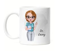 Kiddle-Design Infirmière Tasse Personnalisée - Héroïne Amie Infirmière AMF Cadeau Examen Médecine Remerciement Médecin
