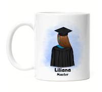 Kiddle-Design Licence Master Baccalauréat 2025 Mug Cadeau Diplôme Personnalisé Nom Dr Docteur Diplômée Femme Diplôme scolaire BAC