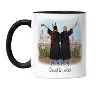 Kiddle-Design Meilleur ami Tasse Noire Sorcier Magicien Personnalisé Ami Frère Pote Cadeau Meilleur ami Tasse