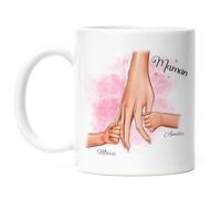 Kiddle-Design Mère Mug Fête des Mères Personnalisé pour Maman Fils Fille Bébé Cadeau Enfants Mamans Cadeau Maman