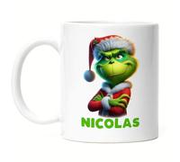Kiddle-Design Mug Personnalisé Anti Noël Drôle Avec Nom Saint-Nicolas Fun Idée Cadeau Pour Hommes