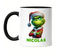 Kiddle-Design Mug personnalisé Anti Noël Mug de Noël Drôle avec nom Noël Saint-Nicolas Fun Idée cadeau pour hommes