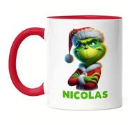 Kiddle-Design Mug Personnalisé Anti-Noël Mug de Noël Drôle avec nom Saint-Nicolas Fun Idée Cadeau pour Homme