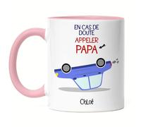 Kiddle-Design Permis de conduire réussi Mug Rose Drôle Personnalisé Permis de conduire réussi Conducteur débutant 18ème anniversaire Proverbe