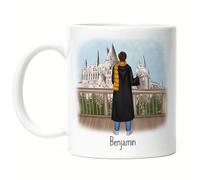 Kiddle-Design Sorcier Tasse Personnalisée Sorcière Magique Fantastique Idée cadeau avec nom à personnaliser Diplôme Baccalauréat Bachelor Homme