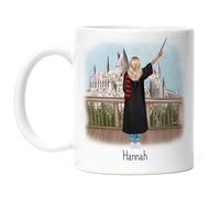 Kiddle-Design Sorcier Tasse Personnalisée Sorcière Magique Fantasy Fan Idée cadeau avec nom à personnaliser Diplôme Baccalauréat Femme