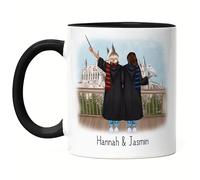 Kiddle-Design Tasse amie Noire Sorcière Magie Personnalisée Meilleure amie Cadeaux BFF Meilleurs amis