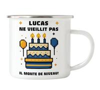 Kiddle-Design Tasse de gamer, personnalisable, cadeau d'anniversaire, pour les joueurs de joueurs, les nerds, tasse de joueur, tasse de joueur pour homme, un joueur ne vieillit pas, en émail,