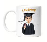 Kiddle-Design Tasse de graduation personnalisée | Cadeau de graduation Baccalauréat Licence Bachelor ou Master | Cadeau de graduation avec nom diplômé Docteur