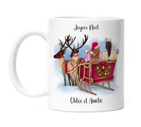 Kiddle-Design Tasse de Noël Personnalisée Bff Tasse Idée Cadeau Meilleure Amie Personnalisée Tasses d'Amitié Petite amie Noël Saint-Nicolas Soulmate