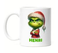 Kiddle-Design Tasse Personnalisée Anti Noël Drôle Avec Nom - Saint-Nicolas Fun Idée Cadeau Pour Enfants