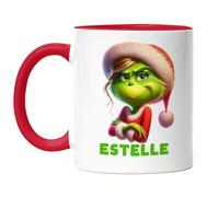 Kiddle-Design Tasse Rouge Personnalisée Anti-Noël Tasse de Noël Drôle avec nom Saint-Nicolas Fun Idée Cadeau pour Femmes