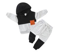 KIDDLETOWN Garçon Ensemble de Survêtement, Vêtements Bébé Garçon Manches, Sweats à Manches Longues + Pantalon Taille Elastique pour 3-24 Mois