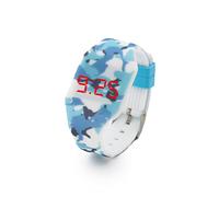 Kiddus Digital LED Montre pour Filles, garçons, Ados. Batterie Japonaise de Longue durée remplaçable. Montre-Bracelet en Silicone. Facile à Lire et à Apprendre l’Heure. KI10215 Camouflage