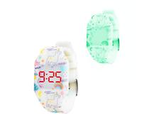 Kiddus Digital LED Montre pour Filles, Garçons, Ados. Bracelet en Silicone. Batterie Japonaise de Longue Durée Remplaçable. Facile à Lire et à Apprendre l’Heure.