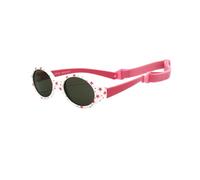 Kiddus Lunettes de Soleil Bébé Fille et Garçon 0 à 12 Mois, Polarisées CAT3 UV400, Très Flexibles en TPE, Forme Ronde, avec Bande Ajustable, Sans BPA, Certifiées CE et ISO, Nouveau-né et Nourrisson,