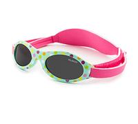 Kiddus Lunettes de soleil Polarisées Premium pour bébé, garçon, fille. De 0 mois à 2 ans. Protection Solaire UV400. Pont de nez en Silicone. Bande réglable en Neoprène