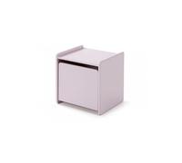 Vipack Chevet enfant Kiddy Bois laqué 1 porte L 40 cm Vieux rose