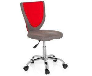 KIDDY COMFORT - Chaise pivotante pour des enfants gris /rouge