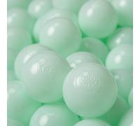 KiddyMoon 100 ∅ 6 cm Baby balls for playing in the tub Baby plastic balls the EU, mint