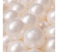 KiddyMoon 100/6Cm ∅ Balles Colorées Plastique pour Piscine Enfant Bébé Fabriqué en EU, Perle