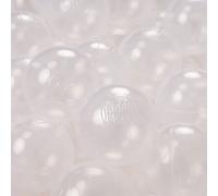KiddyMoon 1200 ∅ 6 cm Boules pour enfants pour jouer dans la baignoire Boules en plastique pour enfants fabriquées dans l'UE, transparentes