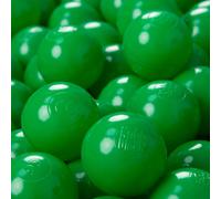 KiddyMoon 1200 ∅ 6 cm Boules pour enfants pour jouer dans la baignoire Boules en plastique pour enfants fabriquées dans l'UE, vertes