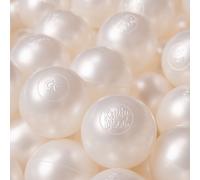 KiddyMoon 1200 ∅ 6 cm Boules pour enfants pour jouer dans la baignoire Boules en plastique pour enfants fabriquées dans l'UE, nacrées