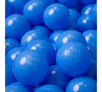 KiddyMoon 1200 ∅ 6 cm Boules pour enfants pour jouer dans la baignoire Boules en plastique pour enfants fabriquées dans l'UE, bleues