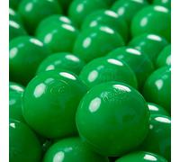 KiddyMoon 200 ∅ 7Cm Balles Colorées Plastique pour Piscine Enfant Bébé Fabriqué en EU, Vert