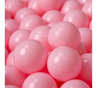 KiddyMoon 500 ∅ 6 cm Boules pour enfants pour jouer dans le bain Boules en plastique pour enfants fabriquées dans l'UE, rose poudré