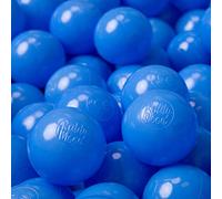 KiddyMoon 500/6Cm ∅ Balles Colorées Plastique pour Piscine Enfant Bébé Fabriqué en EU, Bleu