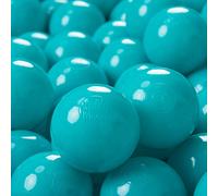 KiddyMoon 700 ∅ 7Cm Balles Colorées Plastique pour Piscine Enfant Bébé Fabriqué en EU, Turquoise