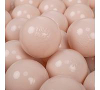 KiddyMoon 700 balles/7 cm Baby Balls Boules de jeu pour le bain Boules pour enfants Boules en plastique uni fabriquées dans l'UE, beige pastel
