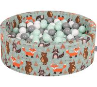 KiddyMoon 90x30cm/NON Balls Ballons ronds en mousse pour enfants s fabriqués dans l'UE, vert clair