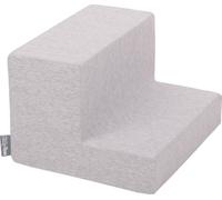 KiddyMoon aire de jeux en mousse pour enfants - Parcours d'obstacles avec marche XXL - Blocs de construction souples pour la chambre d'enfant - Aire de jeux intérieure - Gris clair