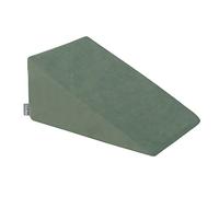 KiddyMoon Aire De Jeux en Mousse pour Enfants Velours Modulable Développement Créatif Housse Amovible Jouet Sensoriel pour Motricité Et Imagination, Élément Pente, Vert Forêt