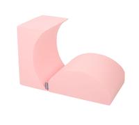 KiddyMoon Aire de jeux en mousse souple pour enfants avec obstacles souples, fabriqué dans l'UE, Element Ramp/Front board, Rose