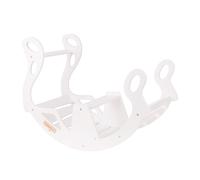 KiddyMoon Balançoire en bois à bascule pour enfants, balançoire en bois à bascule pour enfants, arc en bois, jouet en bois Montessori, modèle WR-001, blanc