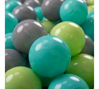 KiddyMoon Balles En Plastique Multicolores 300 ∅7cm Balles Et Jeux Pour Piscine À Balles Pour Bébés Et Enfants