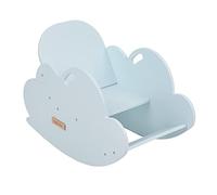 KiddyMoon Fauteuil à Bascule pour Enfants Rocker Bébé Balancelle Montessori Nuage AR-002, Bleu