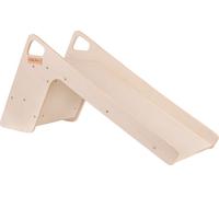 KiddyMoon Grand Toboggan Et Siège 2en1 - Toboggan stable pour tout-petits Bébé Jouet Montessori Multifonctionnel Jeux d'intérieur - Naturel