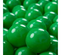 KiddyMoon Kids 200 ∅ 7 cm Play Ball Balls for Kids Plastic Bath Balls EU, Green